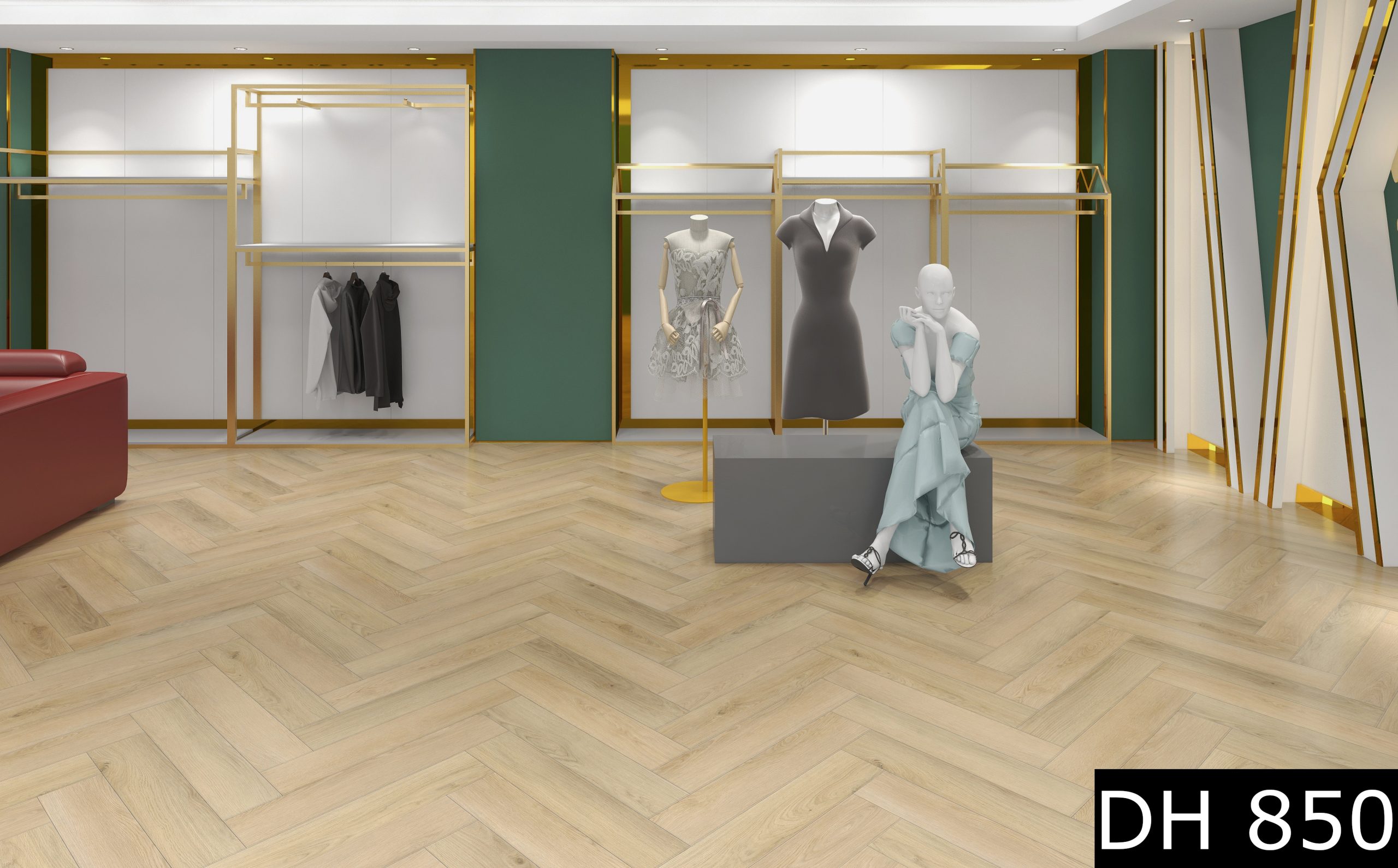 Pardoseală SPC Premium 3D Pinum Tip HerringBone - imagine 2